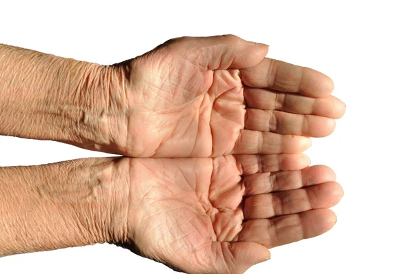 stock image Hands of an elderly person