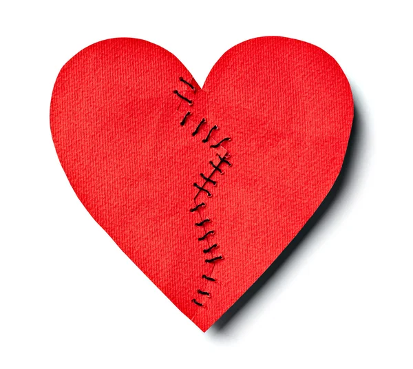 Zlomené srdce milostný vztah — Stock fotografie