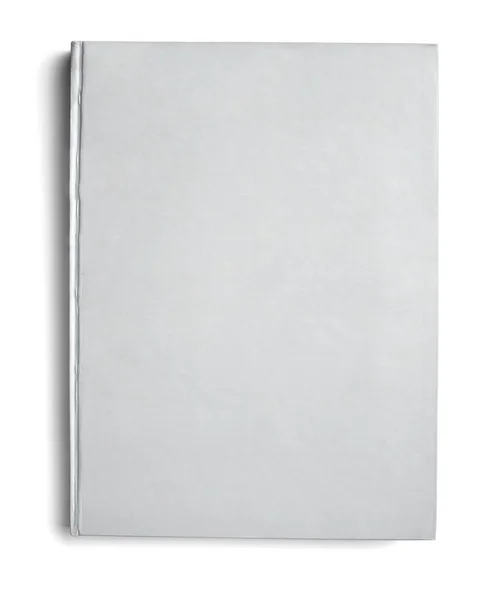 전단지 노트북 교과서 하얀 빈 종이 서식 파일 — 스톡 사진