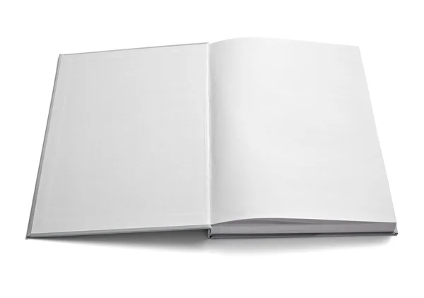 Broschüre Notizbuch Lehrbuch weiß leere Papiervorlage — Stockfoto