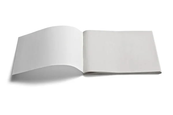 Libretto di appunti libro di testo modello di carta bianca vuota — Foto Stock