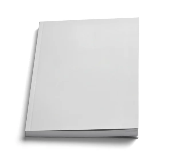 Broschüre Notizbuch Lehrbuch weiß leere Papiervorlage — Stockfoto