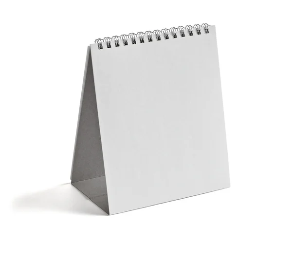 Folleto cuaderno libro de texto blanco papel en blanco plantilla — Foto de Stock
