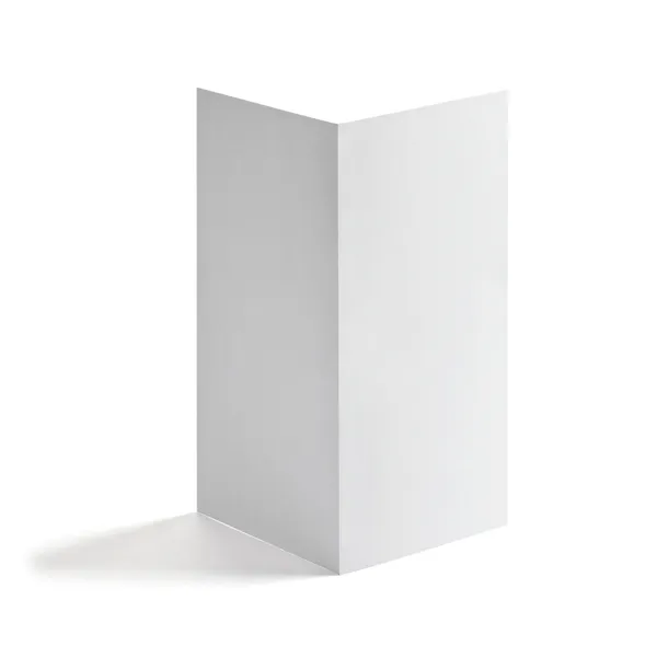 Manual do folheto modelo de papel branco em branco — Fotografia de Stock