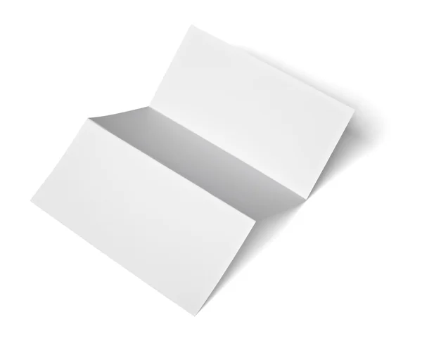 Φυλλάδιο σημειωματάριων πρότυπο βιβλίο λευκό κενό χαρτί — Φωτογραφία Αρχείου
