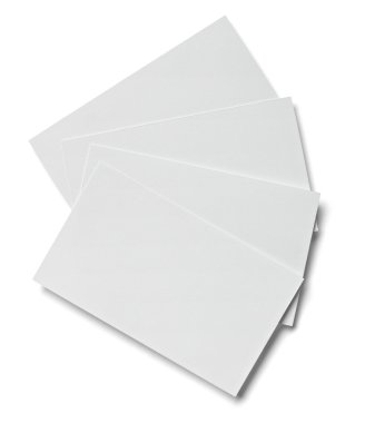 Broşür mektup kartvizit beyaz boş kağıt şablonu