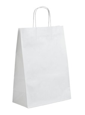 White paper bag clipart