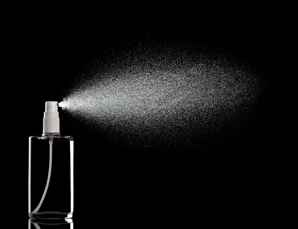 喷雾瓶液体香水滴 — 图库照片