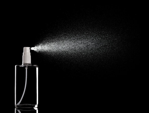 Spray bottle liquid perfume drop