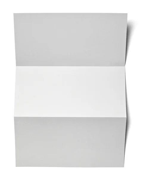 Ulotka list wizytówkę biały papier pusty szablon — Zdjęcie stockowe