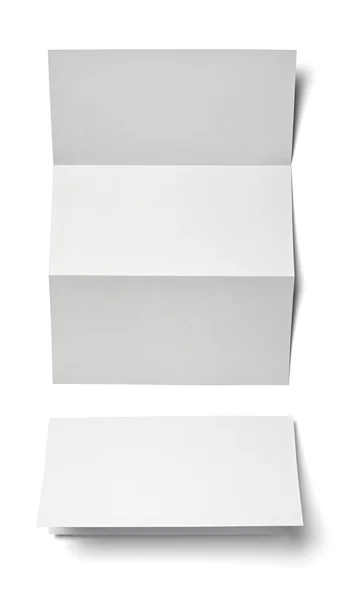 Leták písmeno vizitka bílého papíru šablonu — Stock fotografie