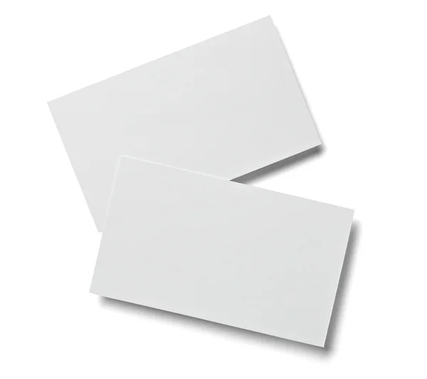 Foglio lettera biglietto da visita bianco modello di carta bianca — Foto Stock