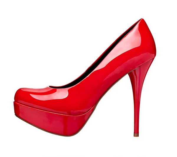 Zapatos rojos de tacón alto — Foto de Stock