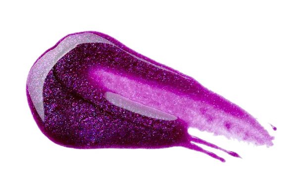 Βερνίκι νυχιών ομορφιά συνθέτουν το χρώμα πινελιάς — Φωτογραφία Αρχείου