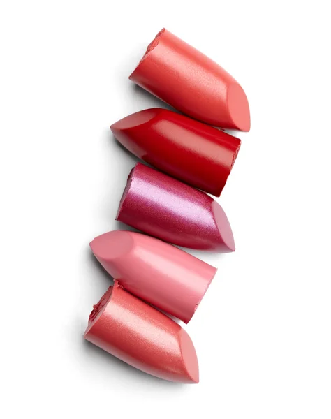 Lipstick make up beauty stack — Stock Photo, Image
