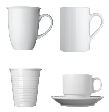 White coffee cup beverage drink food clipart