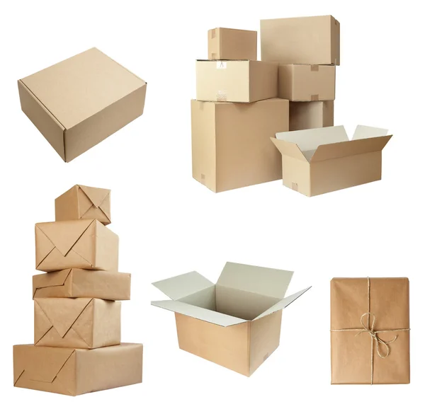 Beyaz kutu boş konteyner — Stok fotoğraf