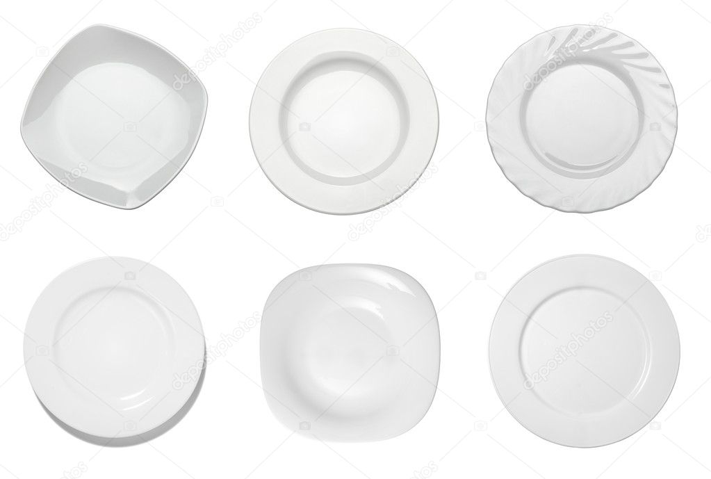 Empty white plate kitchen restaurant food