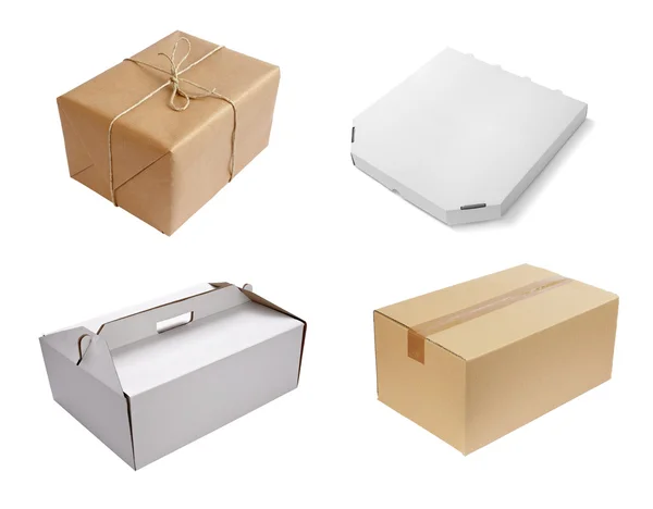 빈 흰색 상자 컨테이너 — 스톡 사진