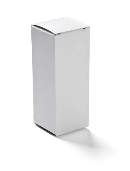 Blank white box container — Stock Photo, Image
