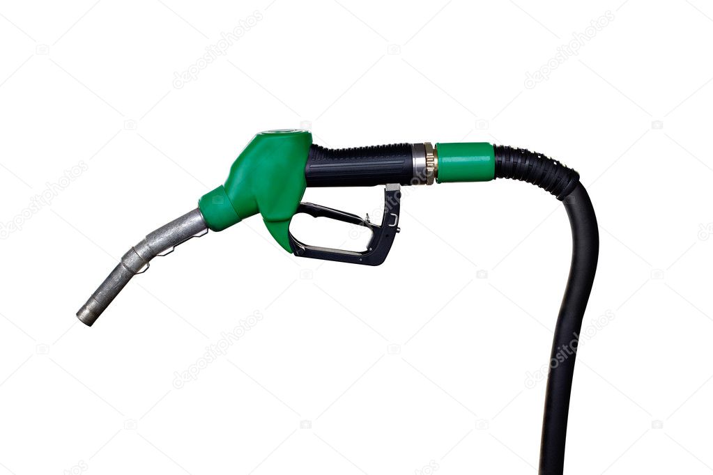 Gas station petroleum handle nozzle