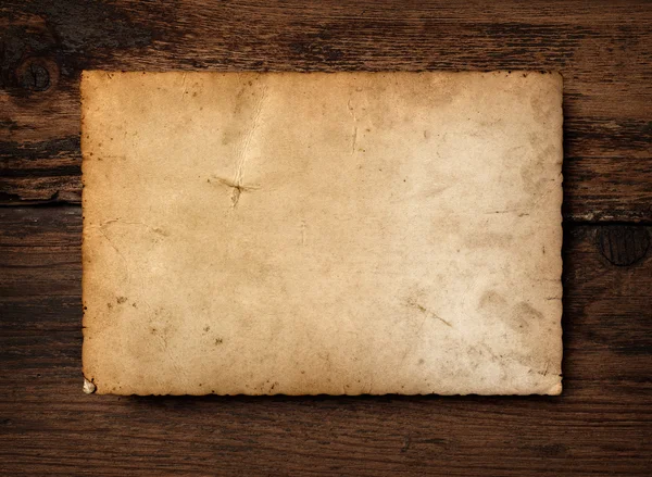 Cartão postal de foto velha em madeira — Fotografia de Stock
