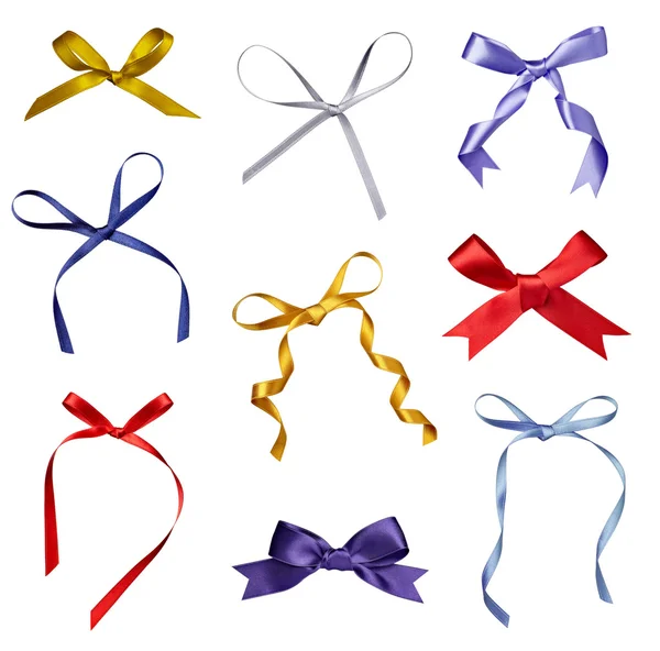 Silk ribbon knot gift christmas birthday holiday — Stock Photo, Image