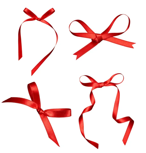 Seidenband Knoten Geschenk Weihnachten Geburtstag Urlaub — Stockfoto