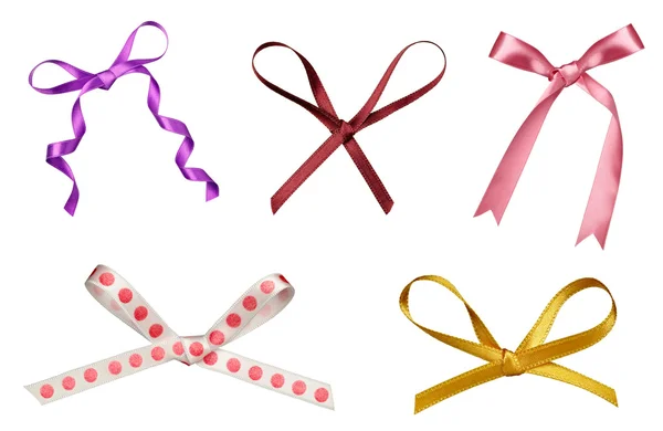 Silk ribbon knot gift christmas birthday holiday — Stock Photo, Image