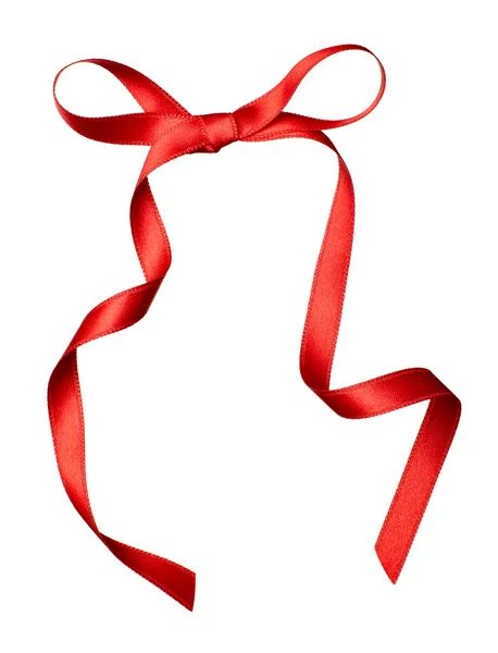 Węzeł wstążki jedwabne prezent Boże Narodzenie urodziny wakacje — Zdjęcie stockowe