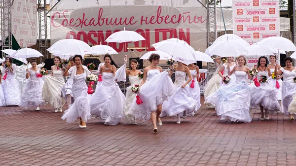 stock image Brides parade 2011