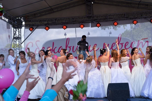 stock image Brides parade 2011