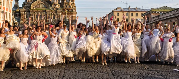 stock image Brides parade 2011