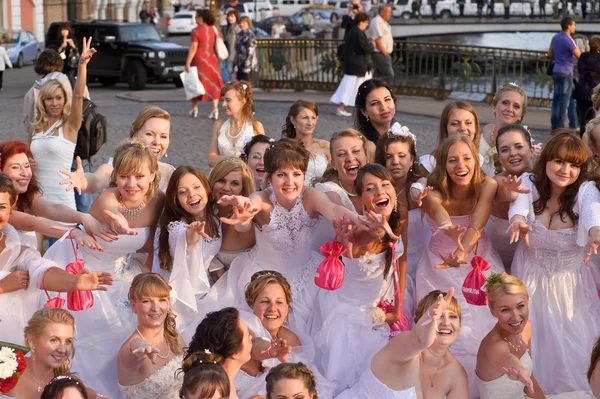 stock image Brides parade 2011