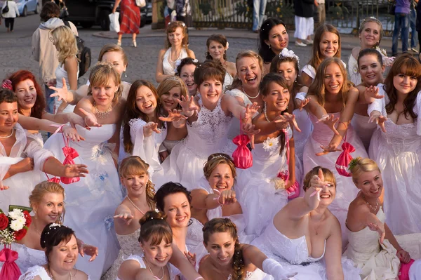 stock image Brides parade 2011