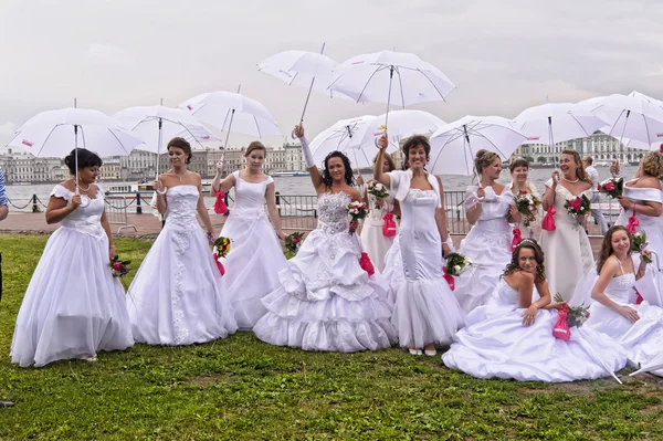 stock image Brides parade 2011