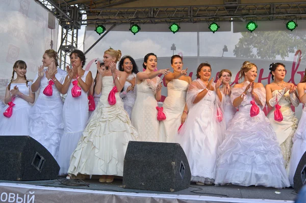 stock image Brides parade 2011