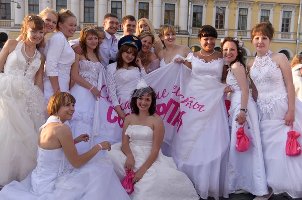 stock image Brides parade 2011