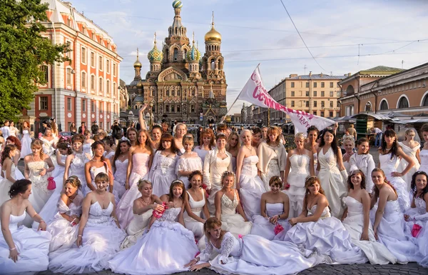 stock image Brides parade 2011