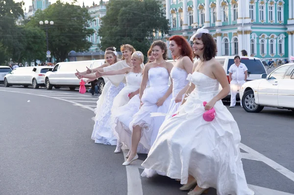 stock image Brides parade 2011