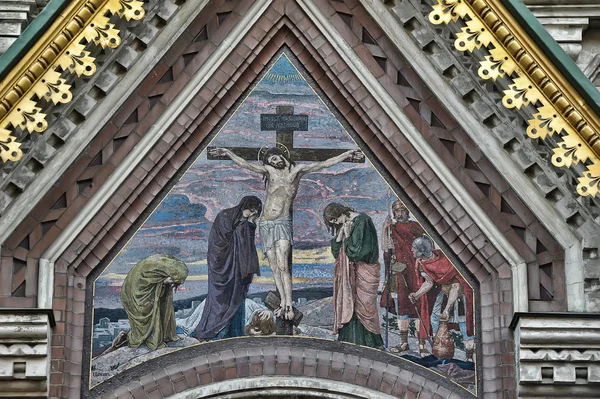 Crucifixo na parede — Fotografia de Stock