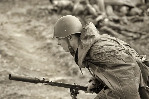 Реконструкція другої світової війни — стокове фото