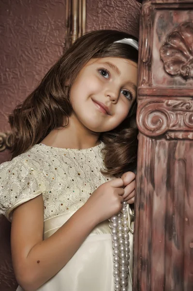 Portrait vintage d'une petite fille — Photo