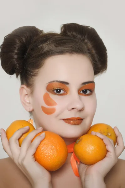 Chica naranja —  Fotos de Stock