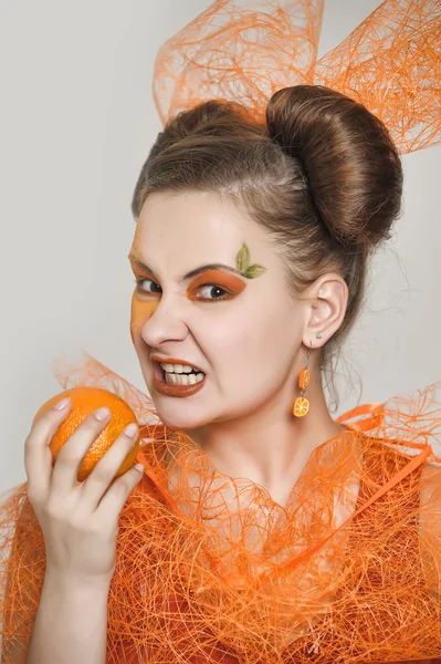 Chica naranja —  Fotos de Stock