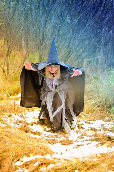 Witch in the hat — Stock Photo, Image