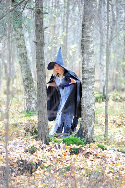 Bruxa na floresta — Fotografia de Stock