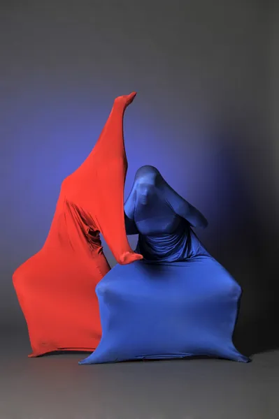 Dwa abstrakcyjne figury taneczne — Zdjęcie stockowe