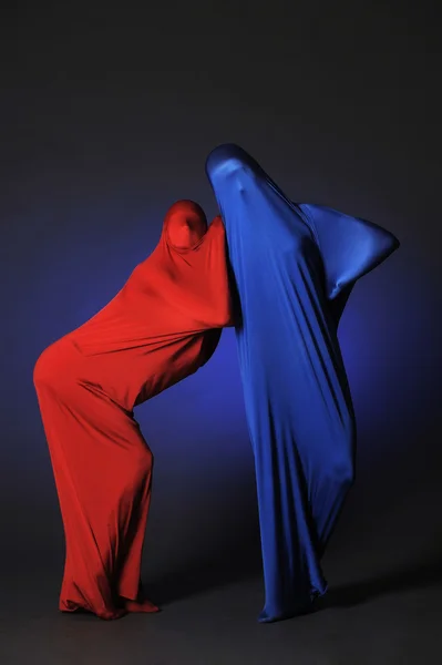 Two abstract dancing figures — Stock Photo, Image