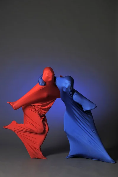 Duas figuras abstratas de dança — Fotografia de Stock